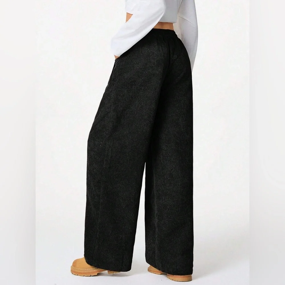 Wide Leg Drawstring Pants - Picture 12 of 12